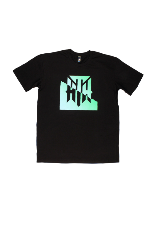 Green Logo Black Tshirt by Hilltop Hoods